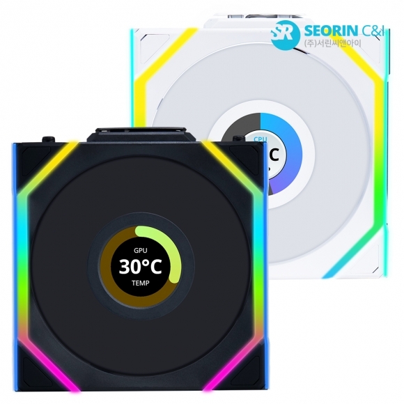 [행사] LIAN LI UNl FAN SL Wireless LCD 120 화이트 3팩