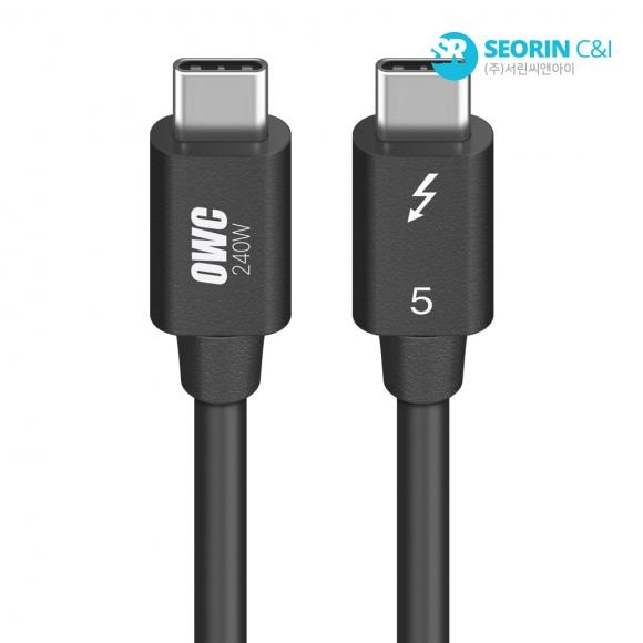 OWC 썬더볼트5 PD Type C to C 240W 케이블 (0.8m)