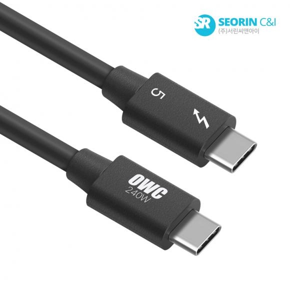 OWC 썬더볼트5 PD Type C to C 240W 케이블 (0.8m)