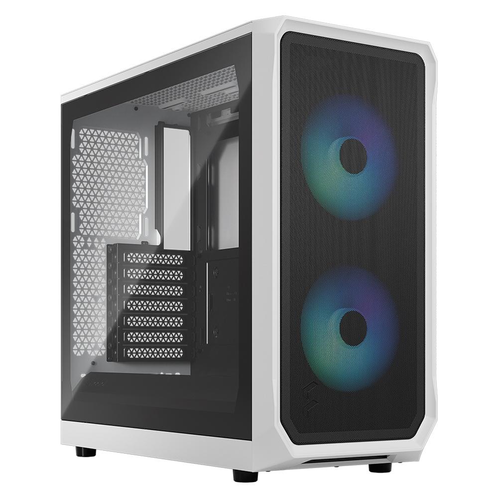 리퍼 - Fractal Design Focus 2 RGB TG Clear Tint 화이트