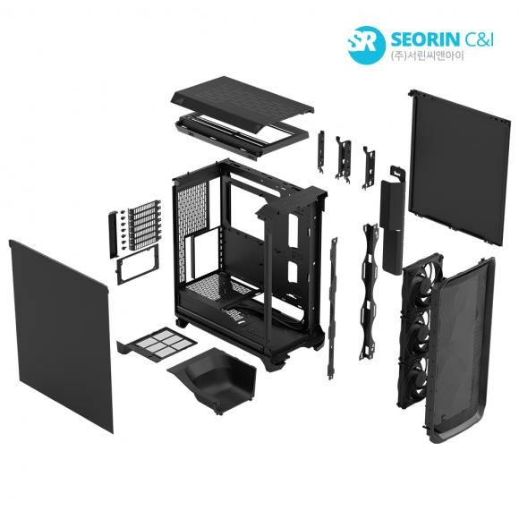 Fractal Design Meshify 3 Solid 블랙