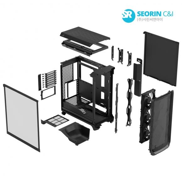 Fractal Design Meshify 3 강화유리 블랙