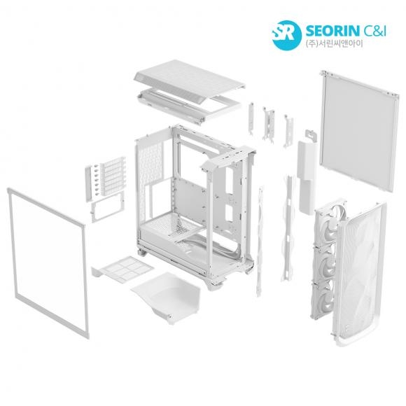 Fractal Design Meshify 3 강화유리 화이트