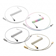 CableMod Pro Coiled 항공 키보드 케이블 (1.5m, 색상 랜덤 발송)