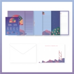 KIM WOO SEOK 1st FANMEETING : NNN OFFICIAL MD_LETTER PAPER SET