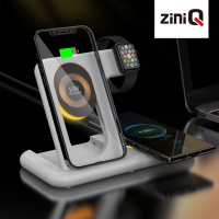 지니큐 KW-310SL 4IN1접이식마그네틱 고속무선멀티 충전패드 갤럭시워치 아이폰에어팟