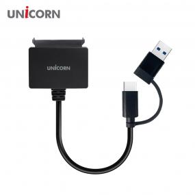 [유니콘]2.5인치 HDD/SSD듀얼 컨버터 SATA케이블(A+C타입) USB3.1 FD-900D