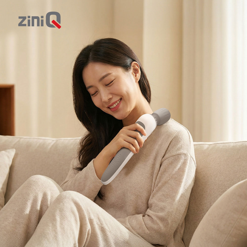 지니큐 무선휴대용 핸디형 마사지기 안마기 토탈바디케어 ZQ-700MB