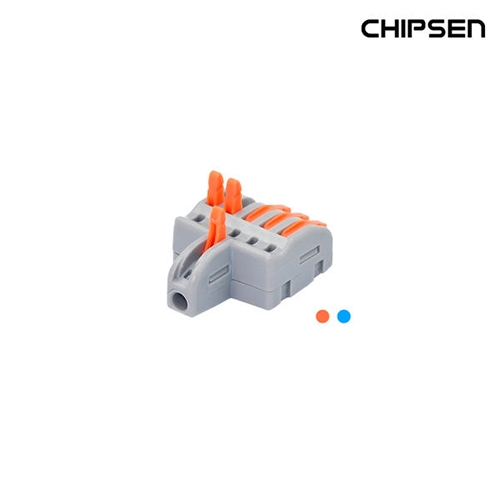 [칩센] 꽂음형 조립형 전선연결 커넥터 PCT-1-3 레버 구분확장 1:3연결