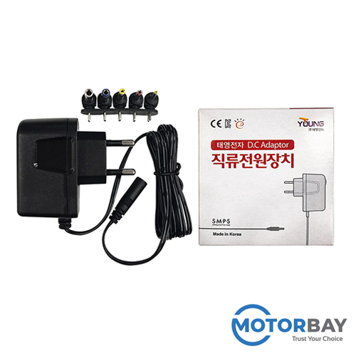 [전자식] 태영전자 TY 9V 600mAh 벽걸이형 아답터(9V 0.6A)