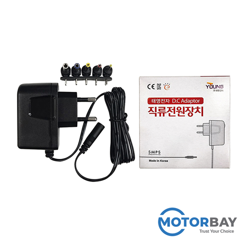 [전자식] 태영전자 TY 9V 300mAh 벽걸이형아답터(9V 0.3A)