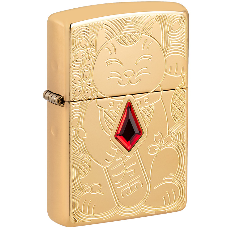 [사은품 3종] ZIPPO 라이터 49802 Armor® Lucky Cat Design