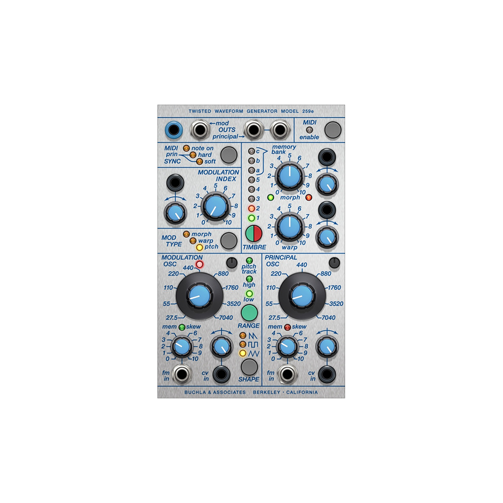 Softube Buchla 259e Twisted Waveform Generator - Softube Modular 유저용 소프튜브