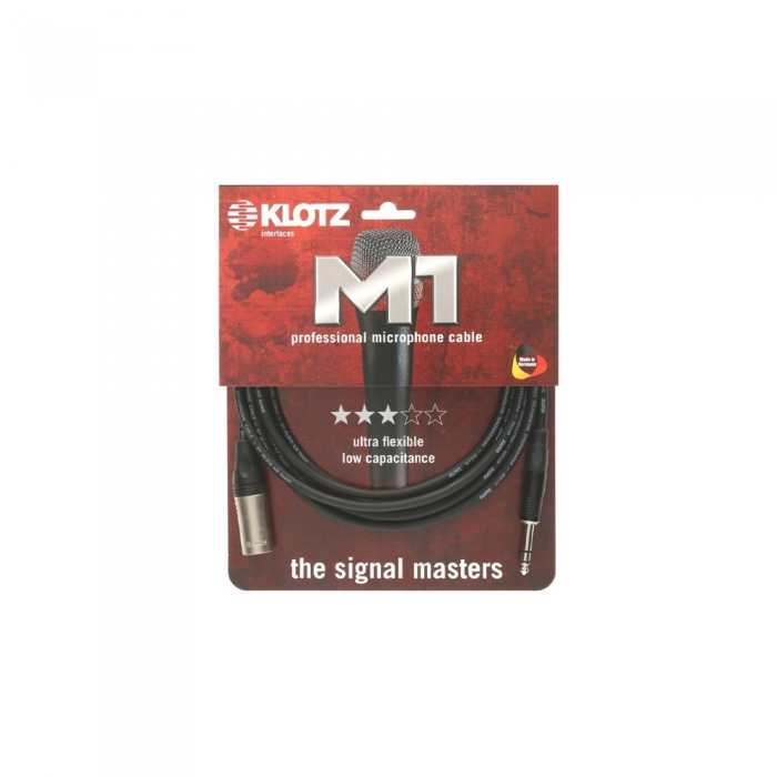 KLOTZ M1 PROFESSIONAL (XLR:TRS, KLOTZ 커넥터) / 클로츠 레코딩 케이블