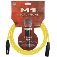 KLOTZ M1 PRIME 클로츠 (XLR:XLR, Neutrik 커넥터) 옐로우 / 마이크 케이블