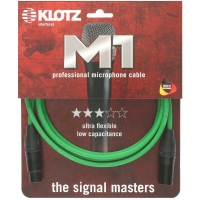 KLOTZ M1 PRIME 클로츠 (XLR:XLR, Neutrik 커넥터) 그린 / 마이크 케이블
