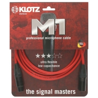 KLOTZ M1 PRIME 클로츠 (XLR:XLR, Neutrik 커넥터) 레드 / 마이크 케이블