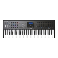 Arturia KeyLab 61 MKII 아투리아 고급형 마스터 키보드, 미디 컨트롤러 - Black