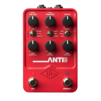 Universal Audio UAFX ANTI 1992 High Gain Amp 메탈스타일 앰프 시뮬레이터 페달