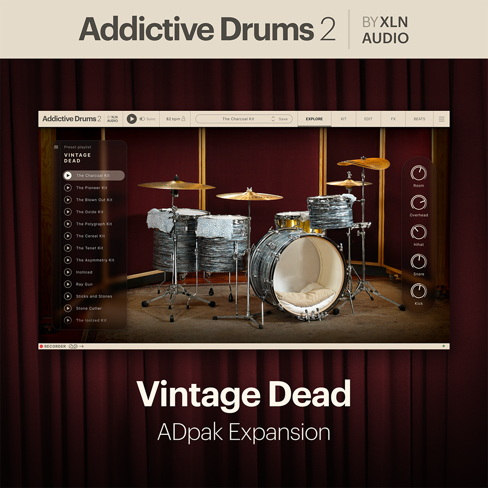 XLN Audio Vintage Dead ADpak 드럼 가상악기 엑스엘엔오디오 빈티지데드