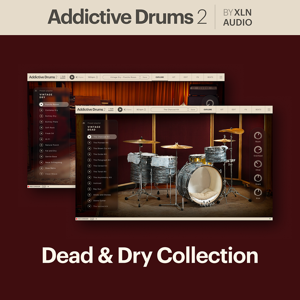 XLN Audio Addictive Drums 2 Dead & Dry Collection 드럼 가상악기 엑스엘엔오디오 메탈 컬렉션