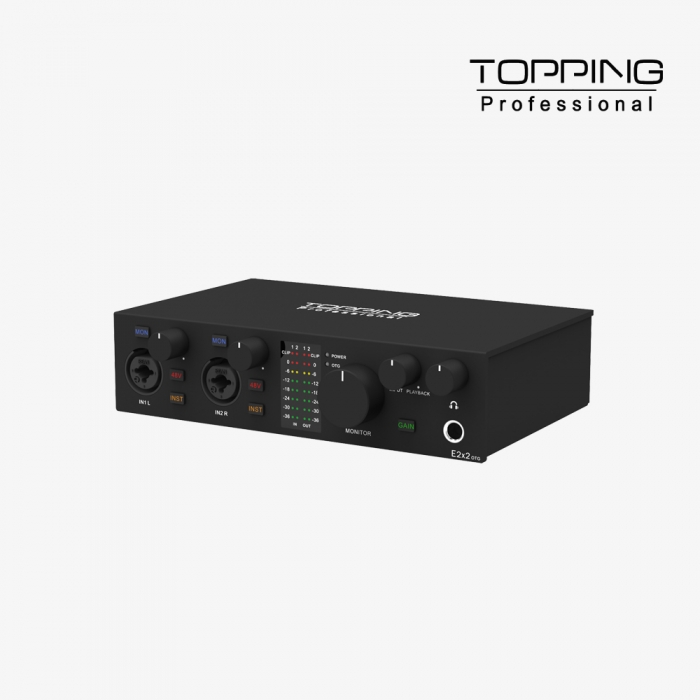 토핑프로 E2x2 OTG TOPPING Professional E2x2 OTG 오디오인터페이스