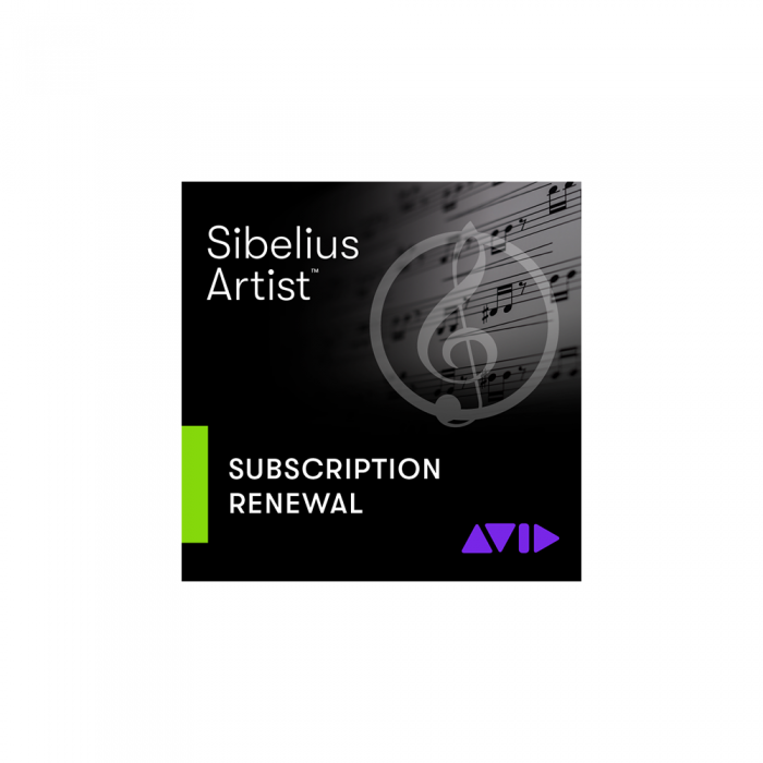 Avid Sibelius Artist 1-Year Software Updates + Support Plan (구 Reinstatement)