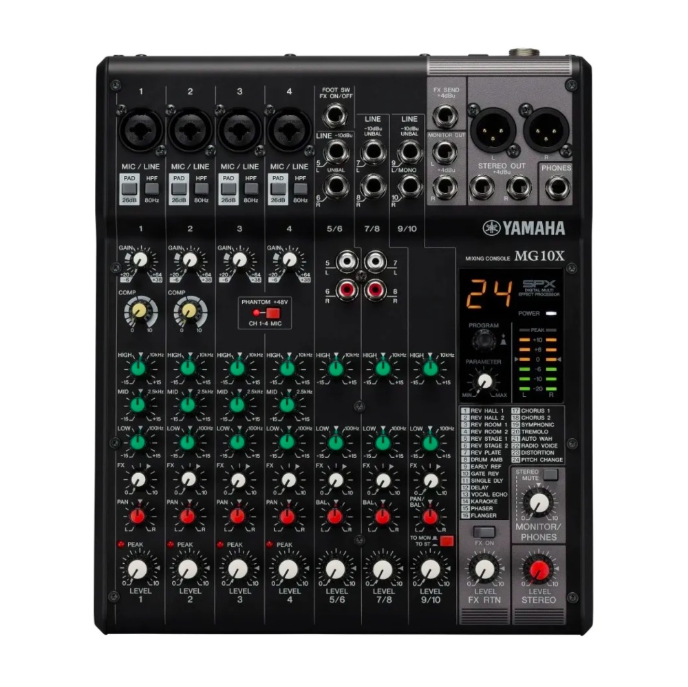Yamaha MG10XCV 야마하 10채널 믹싱 콘솔 이펙터