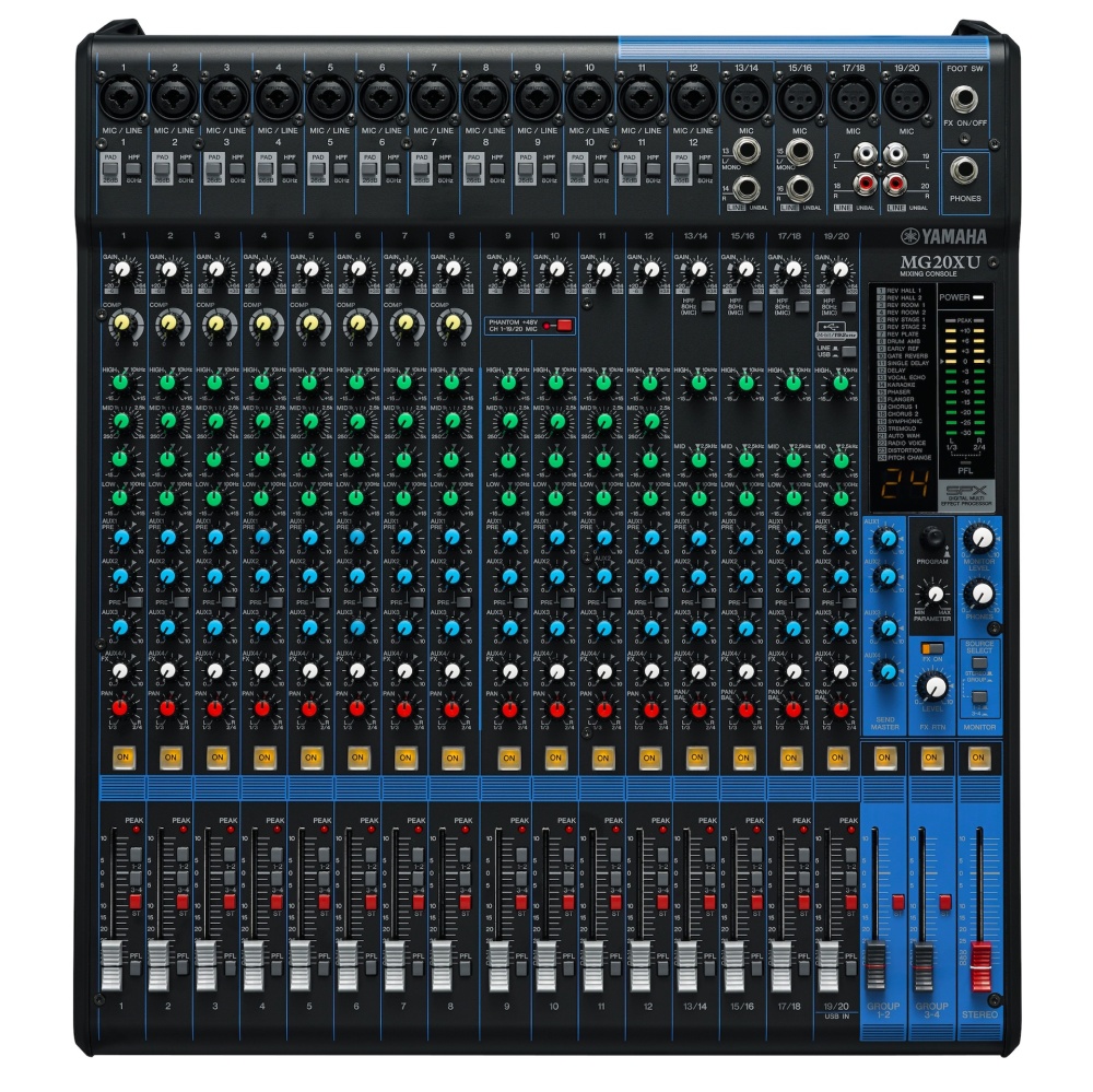 Yamaha MG20XU 야마하 20채널 믹싱 콘솔 이펙터 USB인터페이스