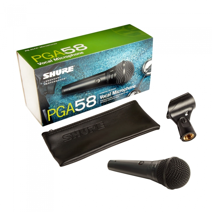 SHURE PGA58-LC 슈어 보컬용 다이나믹 마이크 단일지향성