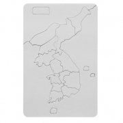 한국 지도퍼즐-종이퍼즐