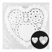 도일리 페이퍼 / 하트종이레이스 200매  소형  /  중형