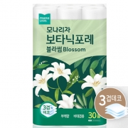 모나리자 보타닉포레 블라썸 부케향 3겹 27M 30롤 / 롤티슈