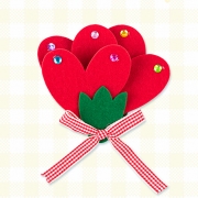 하트 카네이션 브로치 M (합포장)