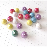 레인보우 원형 모양구슬 8mm  / 10mm / 20mm