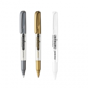 [모나미] 굵은 네임펜 M 금색 . 은색 . 하양