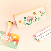 [DIY.745] 스텐실꾸미기 전통모란꽃 ua