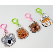 보석십자수 동물 얼굴 키링 만들기 (T)