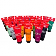 80000 티티 아크릴물감 12색 세트 (220ml)