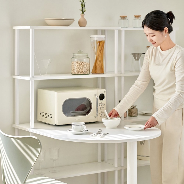 포더홈 반올 테이블 식탁 1000 / 1200