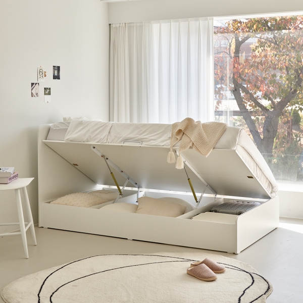 포더홈 블랭크 E0 리프트업 수납침대 슈퍼싱글 (높이선택/프레임)