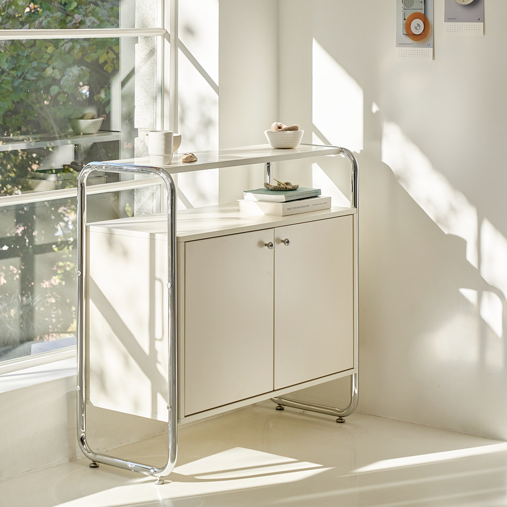 포더홈 어라운드 (E0) 미드센츄리 모듈 선반 슬라이딩 수납장 시리즈