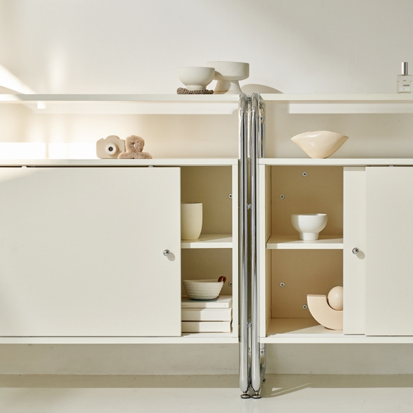 포더홈 어라운드 (E0) 미드센츄리 모듈 선반 슬라이딩 수납장 시리즈