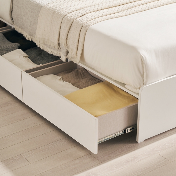 피즈 무헤드 3단 통서랍 수납침대 SS/Q