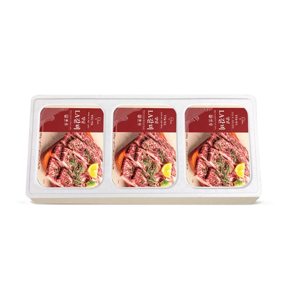[강강술래]프리미엄 양념LA갈비 선물세트 3호 (1.5kg)