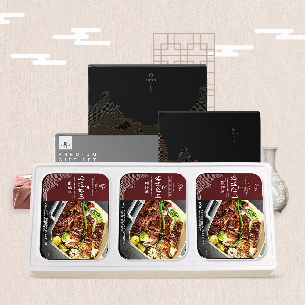 [강강술래]프리미엄 본양념갈비 선물세트 3호 (1.5kg)