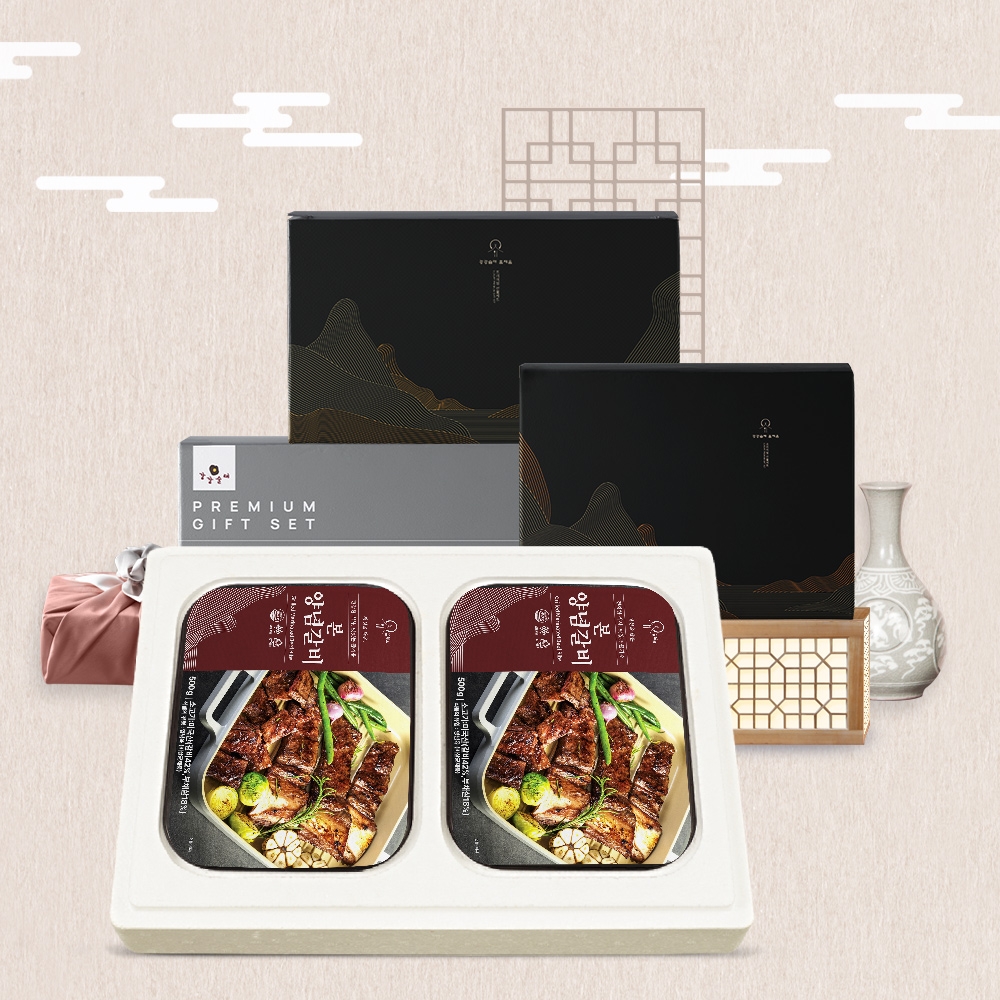 [강강술래]프리미엄 본양념갈비 선물세트 2호 (1.0kg)