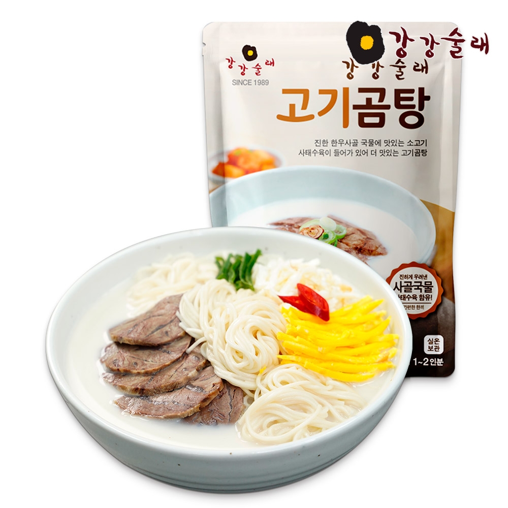 <11,000원의 행복>[강강술래] 한우사골곰탕 500g x2팩