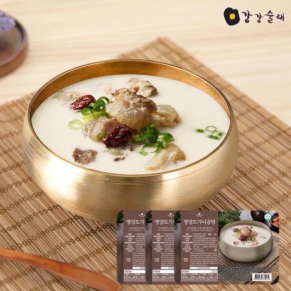 <쇼핑데이>[강강술래] 영양도가니곰탕 1kg x3팩