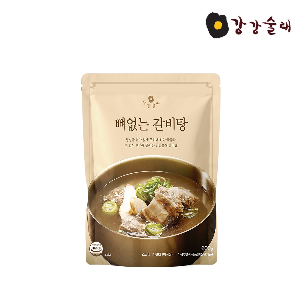 [강강술래] 뼈없는 갈비탕 600g x2팩
